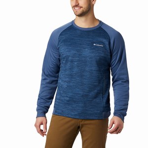 Columbia Tech Trail™ Midlayer Crew Skjorta Herr Blå (HXWPZ8093)